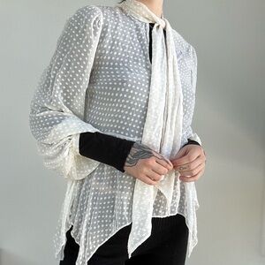 Butterfly Polka Dot Top